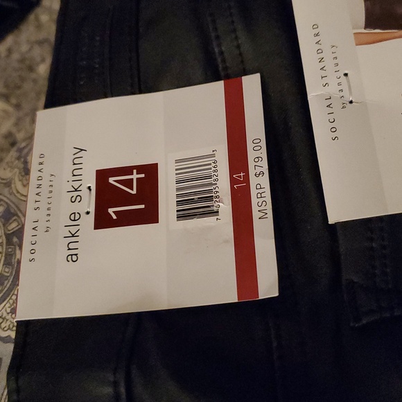 Sanctuary Social Standard Ankle Skinny Pants Size 14 - Picture 4 of 10